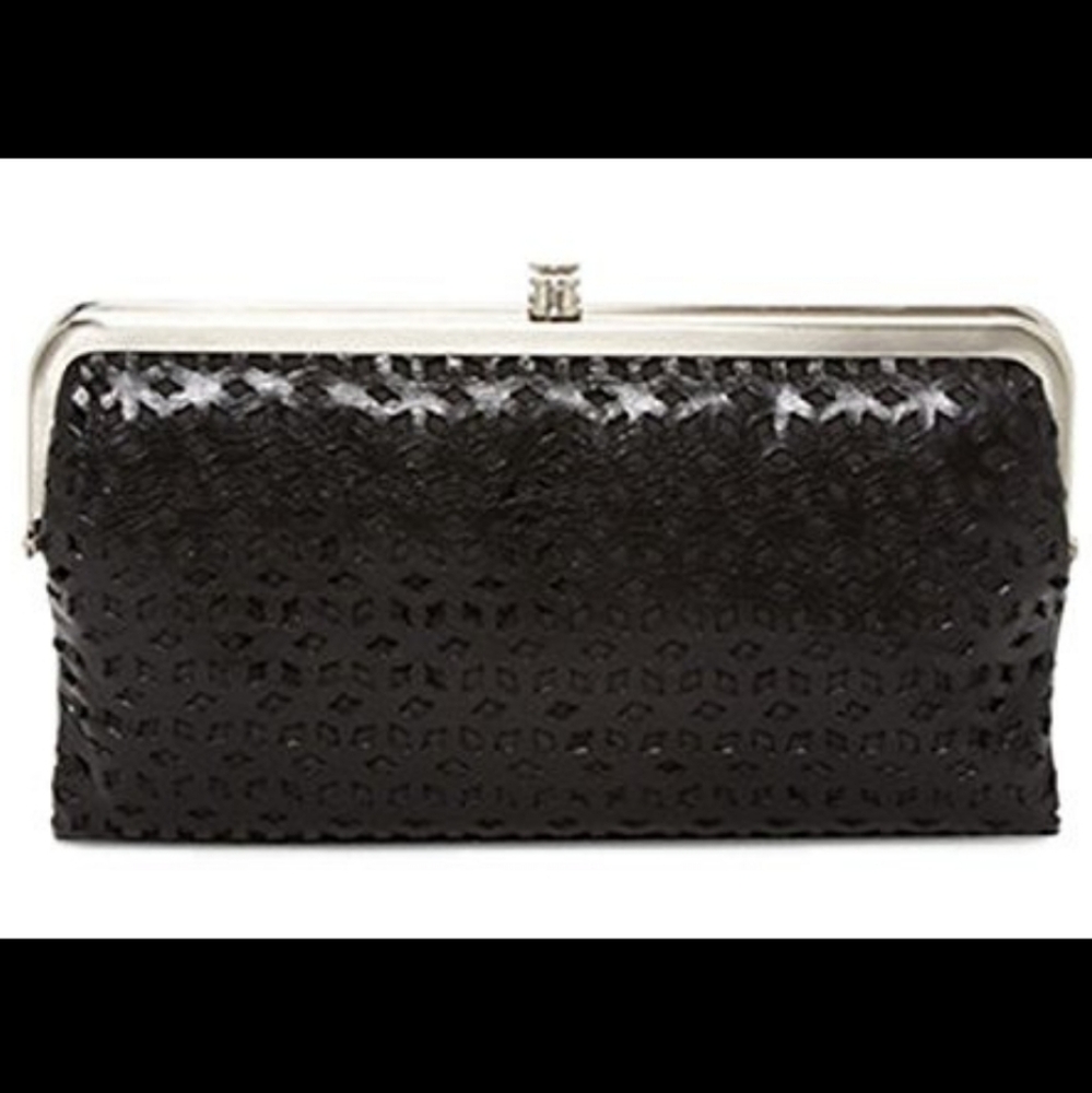 🍾Host Pick🍾 HOBO Perforated Black Leather Lauren Clutch Wallet